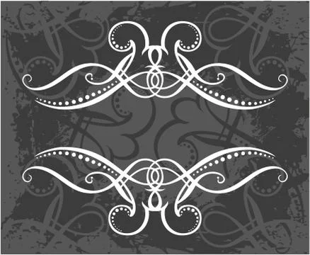 Decorative frame with pattern Stock Illustration