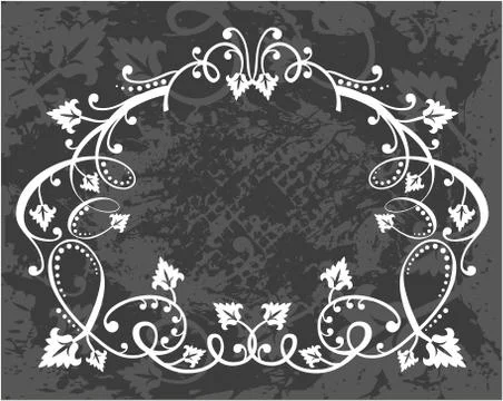 Decorative frame with pattern Stock Illustration