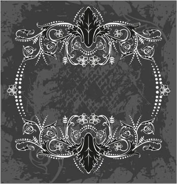 Decorative frame with pattern Stock Illustration