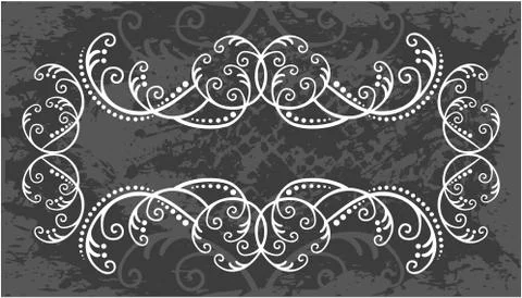 Decorative frame with pattern Stockillustratie