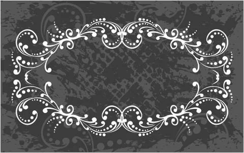 Decorative frame with pattern Stock Illustration