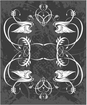 Decorative frame with pattern Stock Illustration