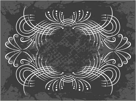 Decorative frame with pattern Stock Illustration