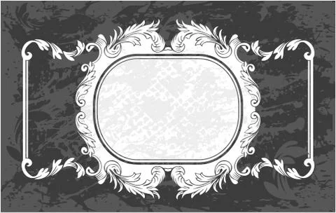 Decorative frame with pattern Stock Illustration