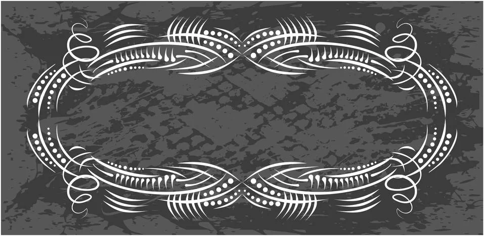 Decorative frame with pattern Stock Illustration