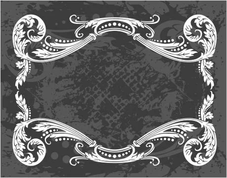 Decorative frame with pattern Stockillustratie