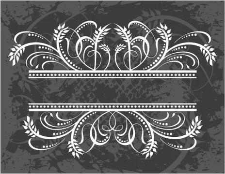 Decorative frame with pattern Stock Illustration