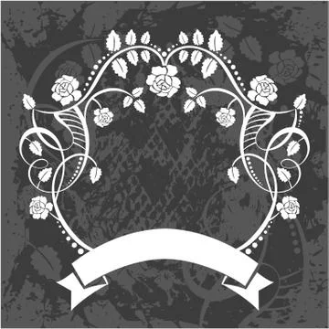 Decorative frame with pattern Stock Illustration