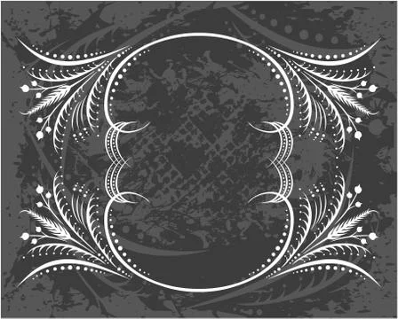 Decorative frame with pattern Stock Illustration