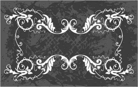 Decorative frame with pattern Stock Illustration