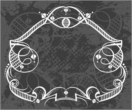 Decorative frame with pattern Stock Illustration