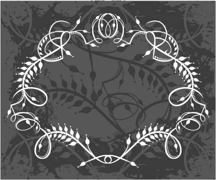 Decorative frame with pattern Stock Illustration