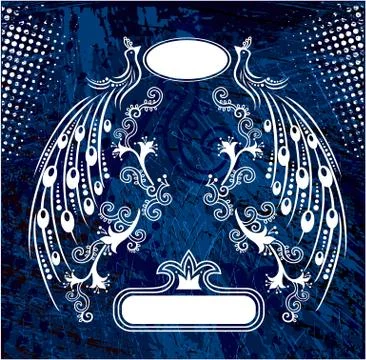 Decorative frame with pattern Stock Illustration