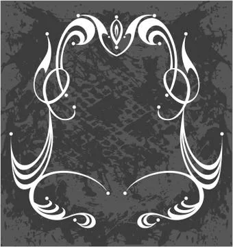Decorative frame with pattern Stock Illustration