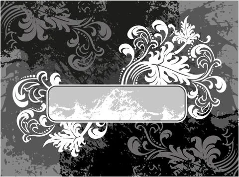 Decorative frame with pattern Stock Illustration
