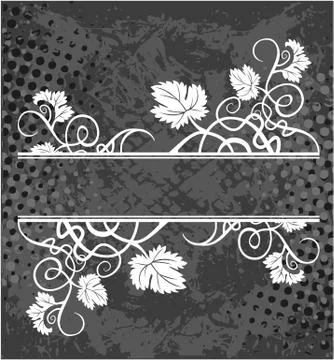 Decorative frame with pattern Stock Illustration