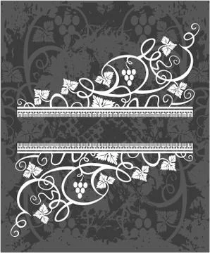 Decorative frame with pattern Stock Illustration