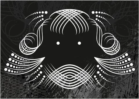 Decorative frame with pattern Stock Illustration