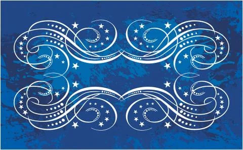 Decorative frame with pattern Stock Illustration