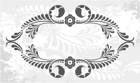 Decorative frame with pattern Stockillustratie