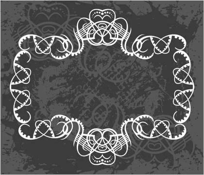 Decorative frame with pattern Stock Illustration