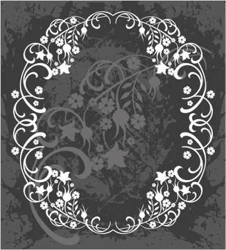 Decorative frame with pattern Stock Illustration