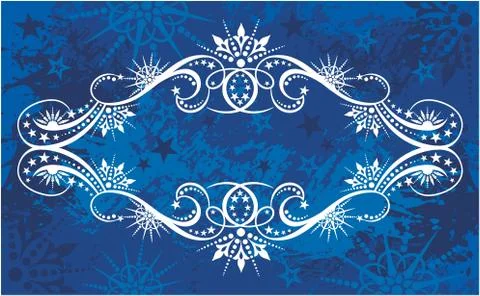 Decorative frame with pattern Stock Illustration