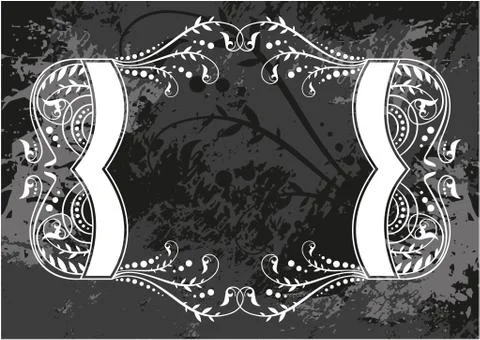 Decorative frame with pattern Stock Illustration