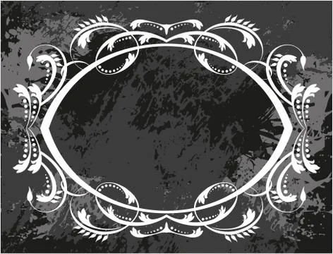 Decorative frame with pattern Stock Illustration