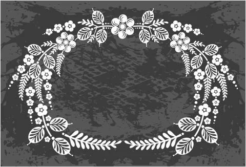 Decorative frame with pattern Stock Illustration