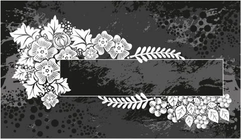 Decorative frame with pattern Stock Illustration