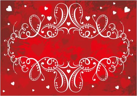 Decorative frame with pattern Stock Illustration