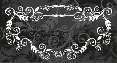 Decorative frame with pattern Stock Illustration
