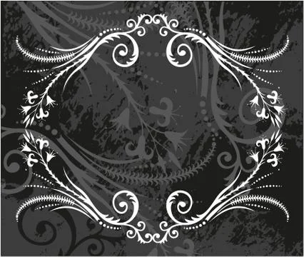 Decorative frame with pattern Stock Illustration