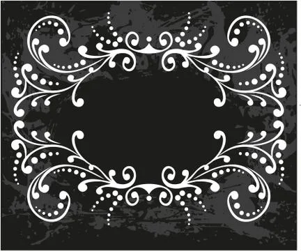 Decorative frame with pattern Stock Illustration