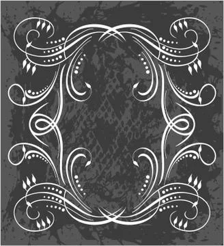 Decorative frame with pattern Illustrazione stock