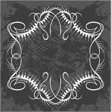 Decorative frame with pattern Stock Illustration