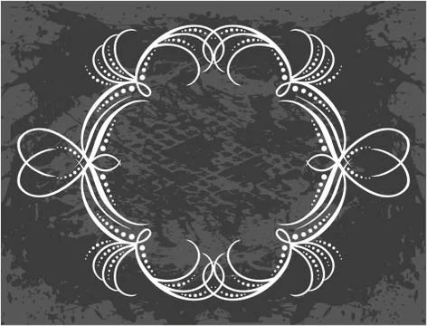 Decorative frame with pattern Stock Illustration