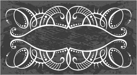 Decorative frame with pattern Stockillustratie