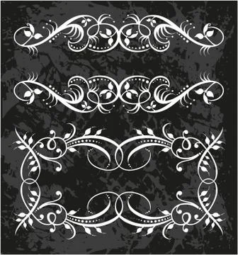 Decorative frame with pattern Stock Illustration