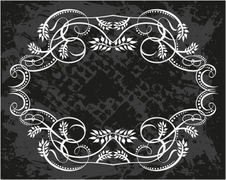 Decorative frame with pattern Stock Illustration