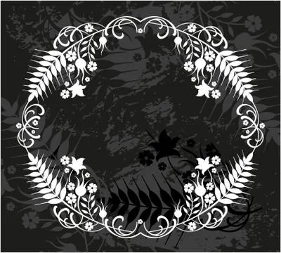 Decorative frame with pattern Stock Illustration