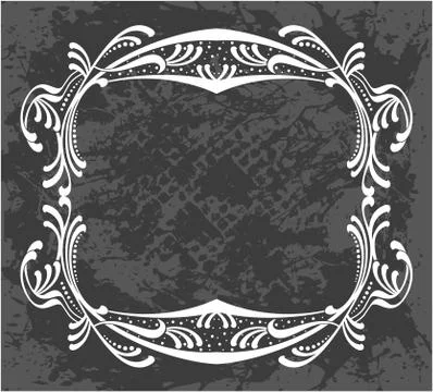 Decorative frame with pattern Stock Illustration