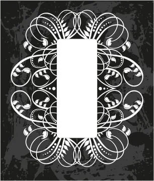 Decorative frame with pattern Stock Illustration