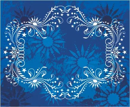 Decorative frame with pattern Stock Illustration