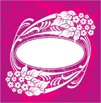 Decorative frame with pattern Stock Illustration