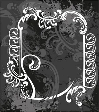 Decorative frame with pattern Stock Illustration