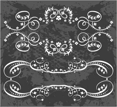 Decorative frame with pattern Stock Illustration