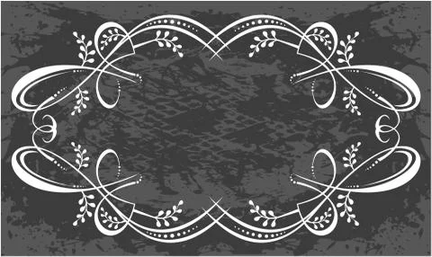 Decorative frame with pattern Stock Illustration