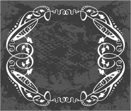 Decorative frame with pattern Stock Illustration